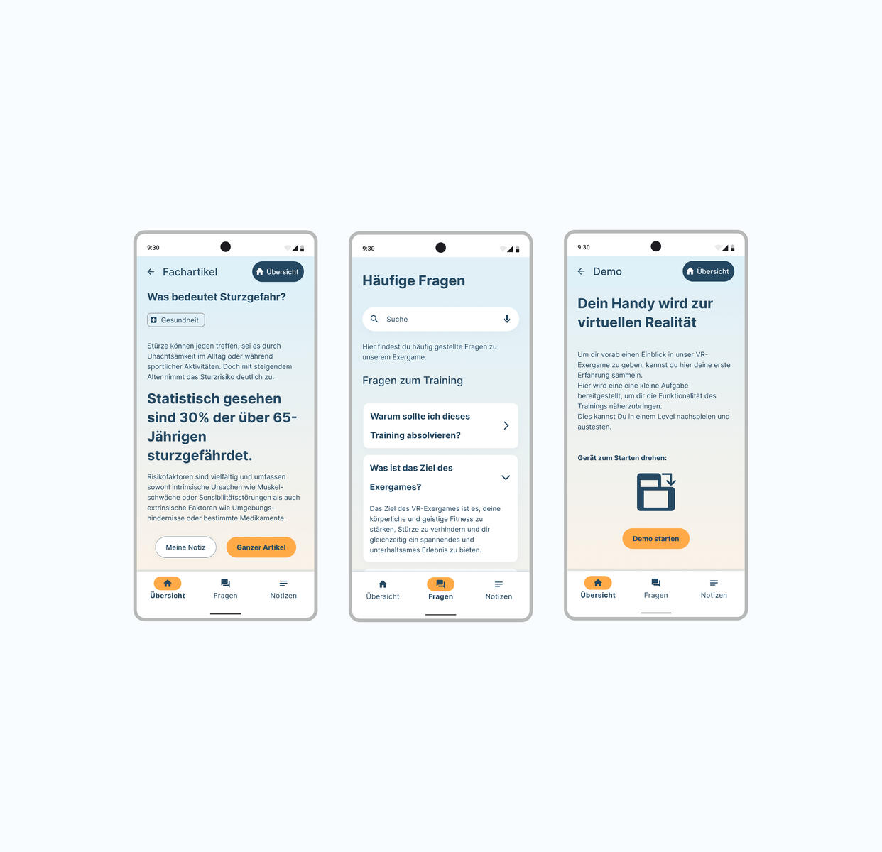 Fachartikel, FAQ und Demo